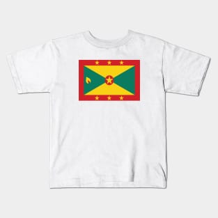 Grenada National Flag Kids T-Shirt